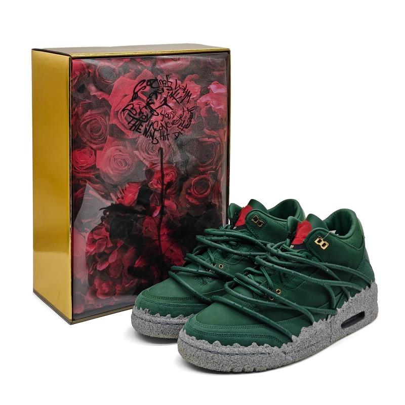 

Jordan × Teyana Taylor Air Jordan 3 Concrete Rose Баскетбольне взуття Жіночі розміри Зелений IF3097-300 48.5 зелений