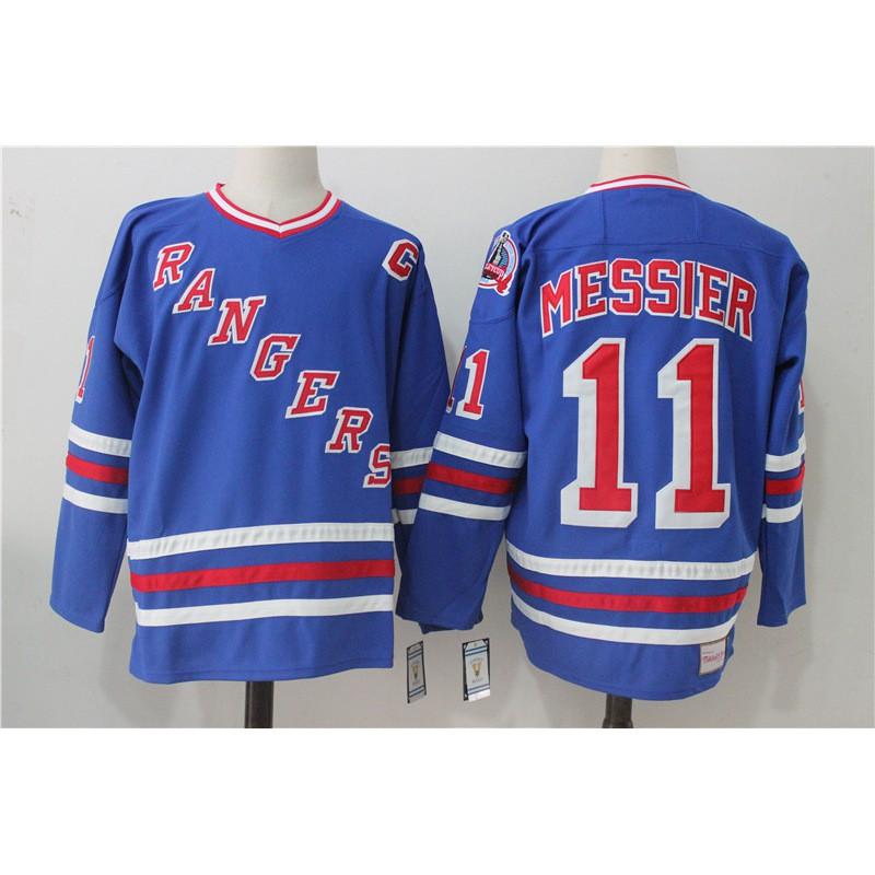 New York Rangers NHL Hockey Jersey Uomo Uniforme da Ghiaccio Abbigliamento per Tifosi Miscela Sintetica Premium
