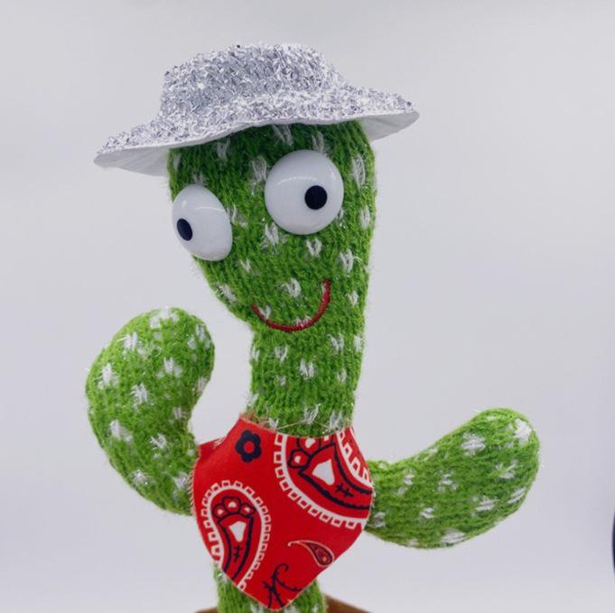 Colorful Dancing Cactus Toy: Singing, Talking, Light-Up Fun for Kids