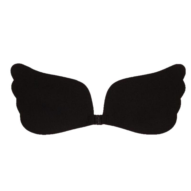Angel's Wings Silicone Nipple Covers - Invisible Front Buckle Strapless Bra, Breathable & Seamless.