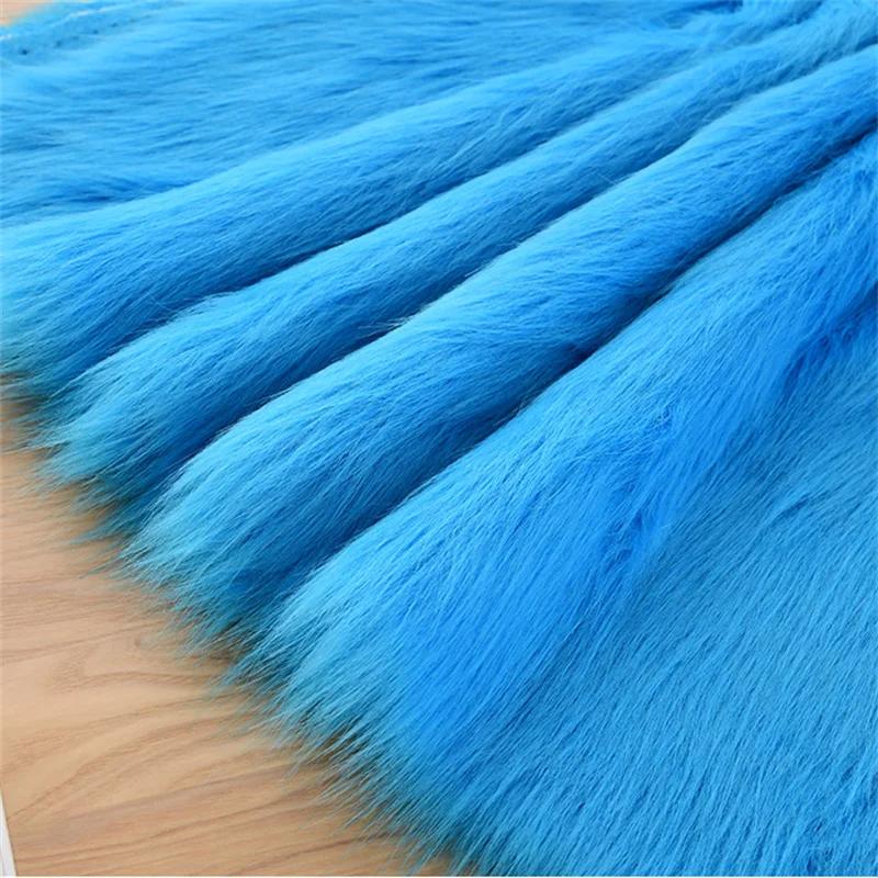 5cm Plush Thickened Fur Fabric By The Meter Coats Bags Clothes Sewing High-grade Imitation Fox Cloth Decorative Winter Plain Diy