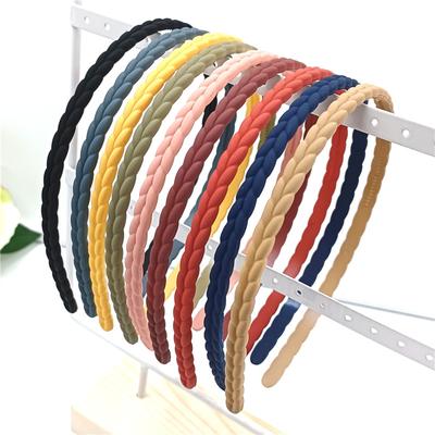 Vogue Fashion Hair Accessories Hair Band Bezel New Styles for Women Girl Hair Hoop Resin Plastic Headwear Headband 4mm Wavy