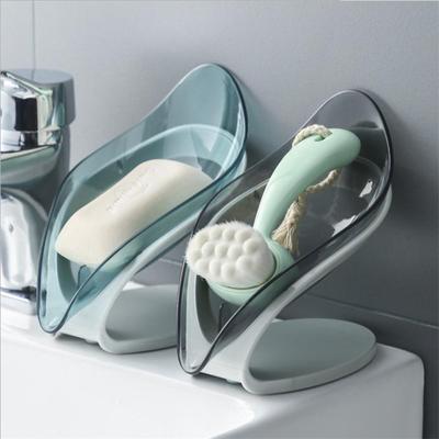 Nordic Style Soap Box Leaf-Shaped Box Water Drain Soap Holder Box Bathroom Shower Plate Tray Bathroom Supplies Bathroom Gadgets