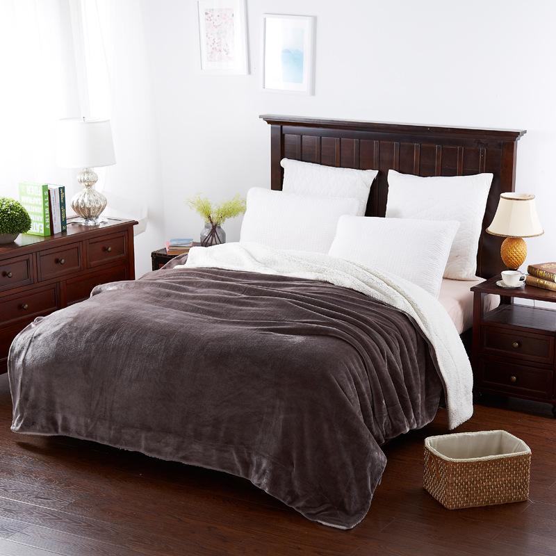 Throw Blanket Keep Warm Winter Bed Blankets Double Sided Super Soft Fluffy Lightweight Fleece Blanket Blanket for Office Home
