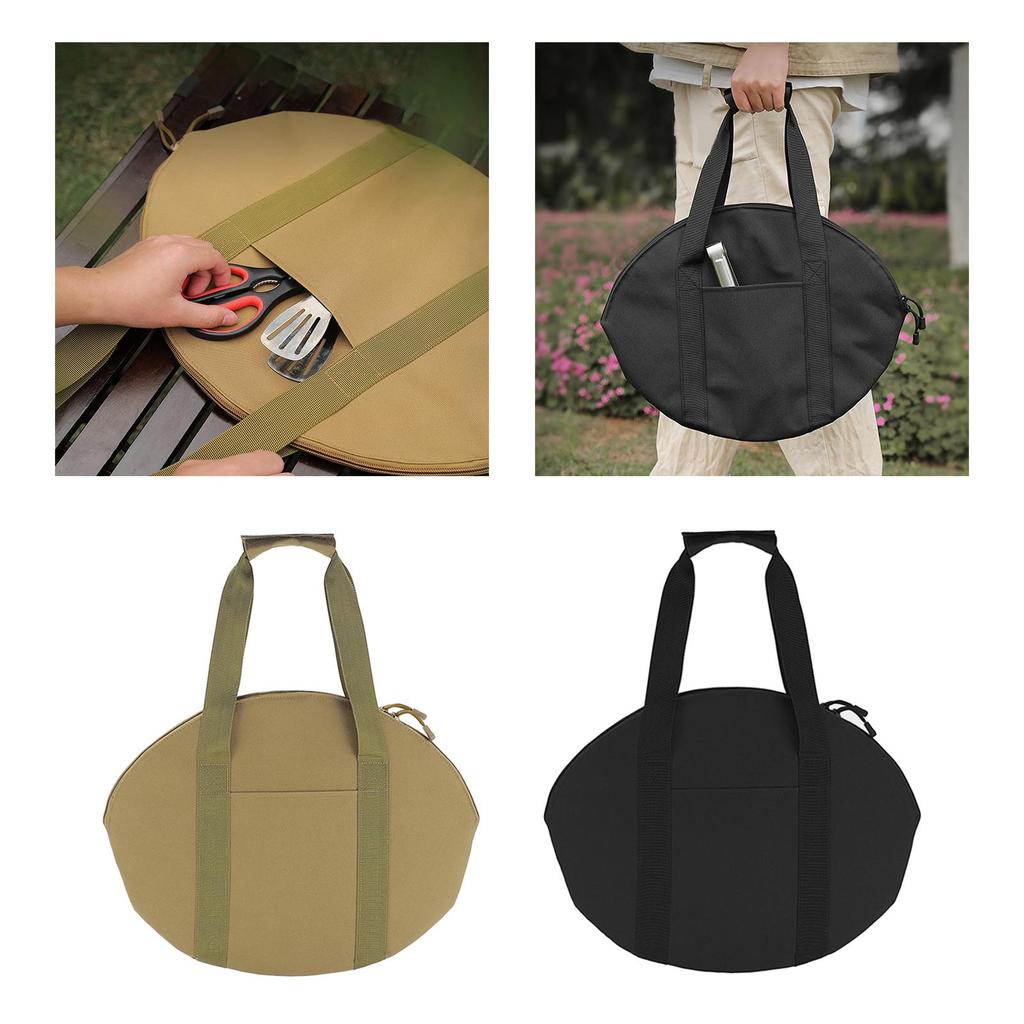 Cast Iron Skillet Bag Waterproof for Camping Cookware Picnic Accessories