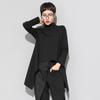 European & American Trendy Women's Slimming Long-Back Shirt - Autumn/Winter Versatile Style