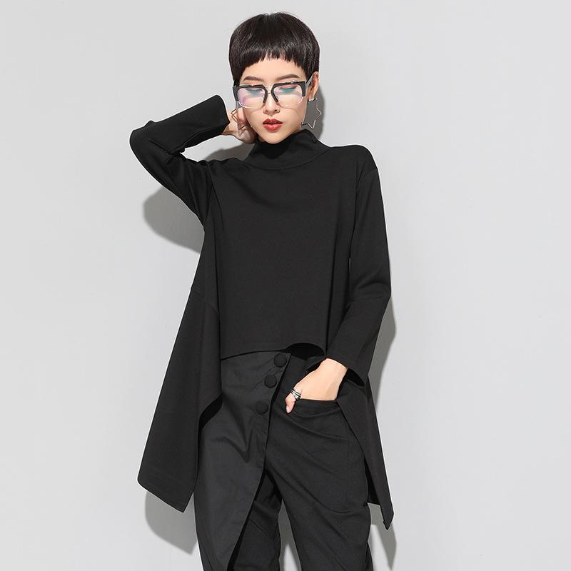 European & American Trendy Women's Slimming Long-Back Shirt - Autumn/Winter Versatile Style