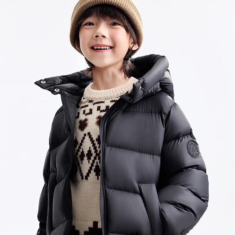 Anner Kids' 2025 Winter Long Hooded Down Jacket