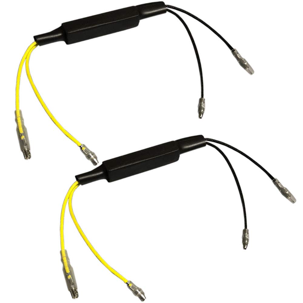 Discover Winds Bike Motorcycle LED Turn Signal Resistor Anti-Hifra Resistor Canceller, Decoder, LED Resistor, Set of 2