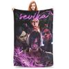 Sevika Arcane Movie Jinx Blankets Flannel Spring Autumn  Breathable Super Soft Throw Blankets for Home Couch Bedding Throws