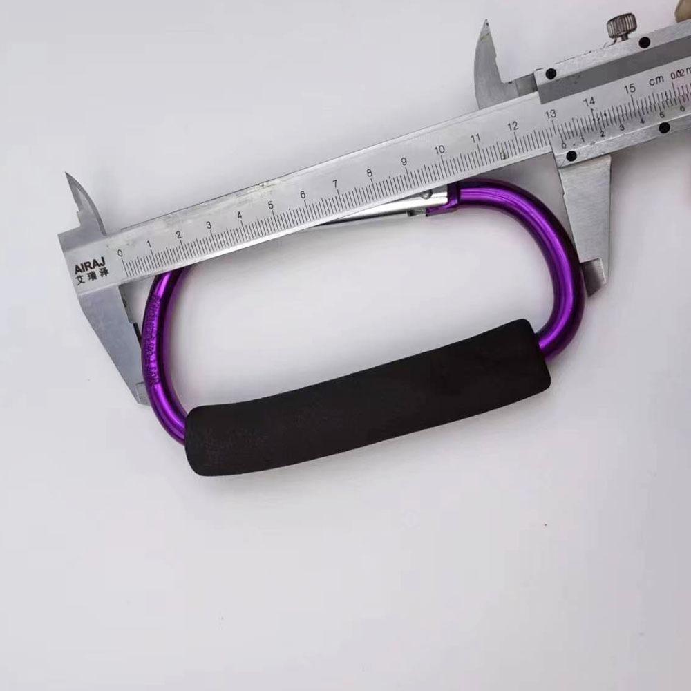 2Pcs D-Ring Baby Stroller Hook Sponge Handle Carriage Hanger Shopping Bag Clip Hooks  for Outdoor