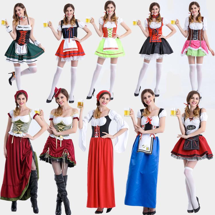 Halloween Oktoberfest Bierkönigin Kostüm für Festival oder Bühne