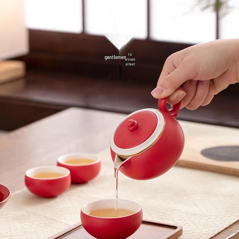 Portable Ceramic Gongfu Travel Tea Set