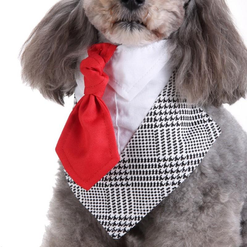 Pet Cat Dog Formal Bow Tie Suit Clothes Cute Wedding Outfit