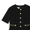 GUCCI Short Sleeved Dress Women's Black 693034-XJD8U-1000