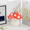 Circular mushroom pen holder Makeup Brushes Holder Desktop Organizer Multifunctional Storage Box For School Office Home Room