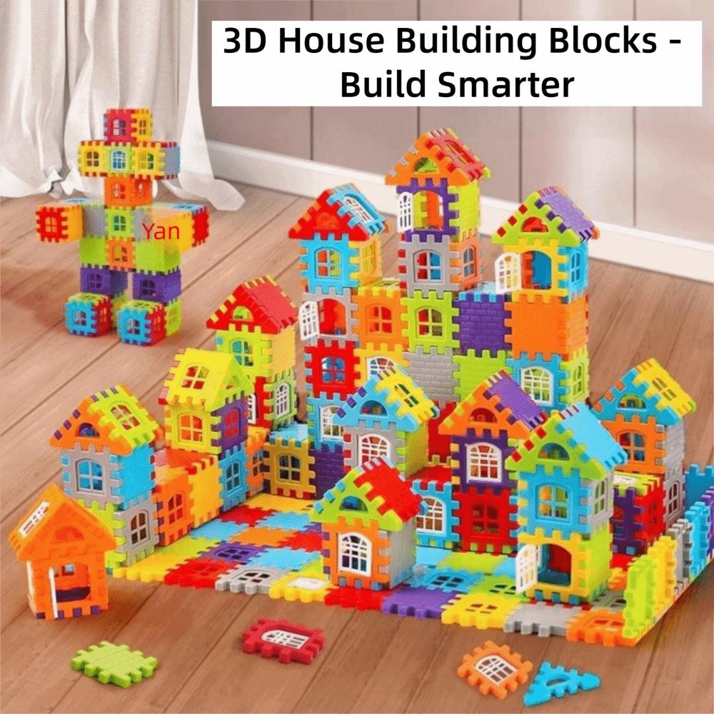 Plastic Hexagonal Building Blocks Large Particle Educational Puzzle Toys Boys And Girls