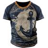 Summer Men's T Shirt 3D Printed American Top Short Sleeve Quick Dry Vintage T Shirt Men's O Neck Pullover Oversized Sportswear