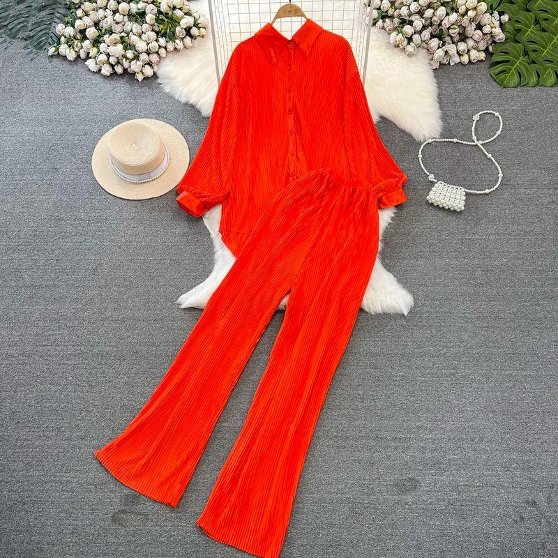 Sanzhai Ruched Socialite Lantern Single-Breasted Fashion Suit