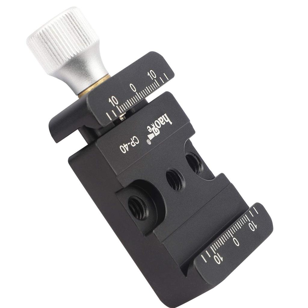 Haoge DSLR and Mirrorless Camera Quick Release for Standard Conversion DJI Ronin ZHIYUN Crane Weebill S and Manfrotto Tripod Ball Heads CP-40 Clamp,