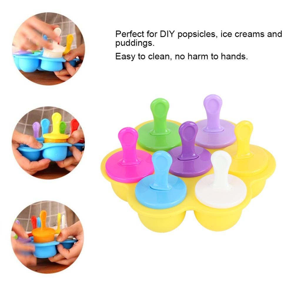 Non Stick Silicone Ice Cream Molds Reusable Silicone Ice Cream Making Mold Household Kitchen