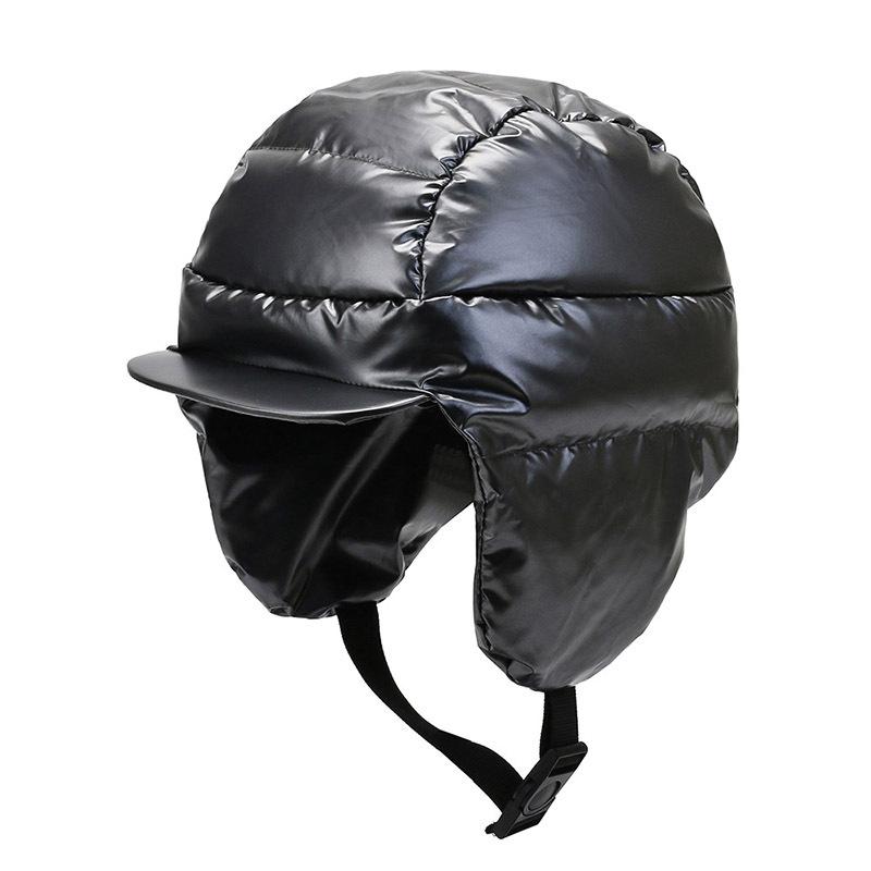 

Мужская зимняя уличная теплая шапка, защищающая от холода, ветрозащитная шапка, женская шапка-ушанка для защиты ушей для езды на электромобиле серый