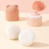 Bear Shape Empty Box Baby Powder Sub-Bottling Storage Box Empty Container Multifunctional Empty Powder Puff Boxes For Child