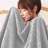 AYO Single Towel Blanket, 100% Cotton, Stylish Air Blanket, Quilted Blanket, Quick-Drying, Antibacterial, Lightweight, Soft to the Touch, Pill-Free, A