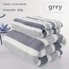 Premium Coral Fleece Bath Towel Set Wide Stripes Print High Absorbency Thick Soft Large Size for Home Bath Spa Gift Set Quick Dry Towel