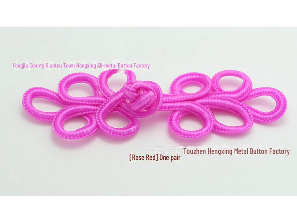 Handgefertigte fünfblättrige knopfartige Blumen für chinesische Retro-Tang-Anzüge und Cheongsam-Tanzkostüme für Kinder