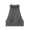 BSK&TRAF Women's Sleeveless Pleated Halter Neck Dress - Autumn 2025 Collection