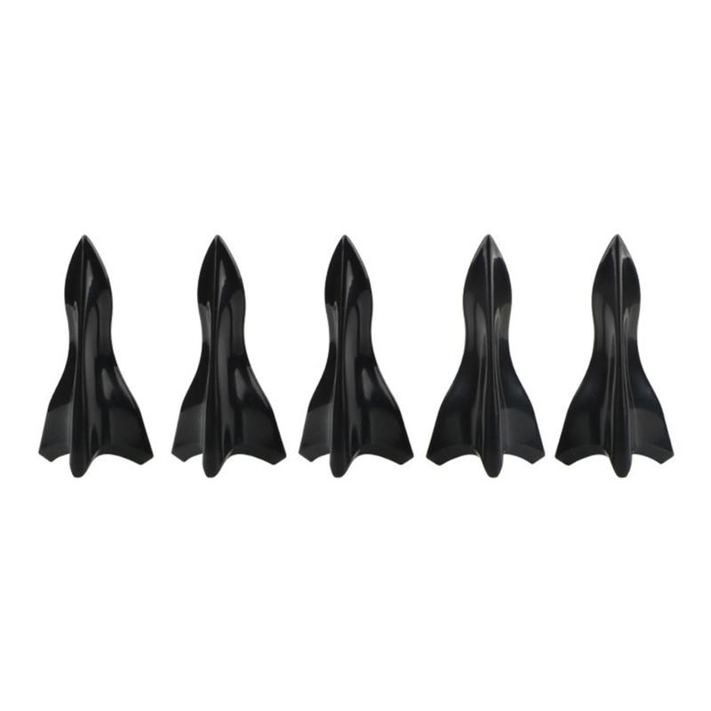 10pcs Universal Shark Fin Vortexs Generator Car Roof Spoiler Bumper Accessories ABS Shark Fin Diffuser Vortexs Generators