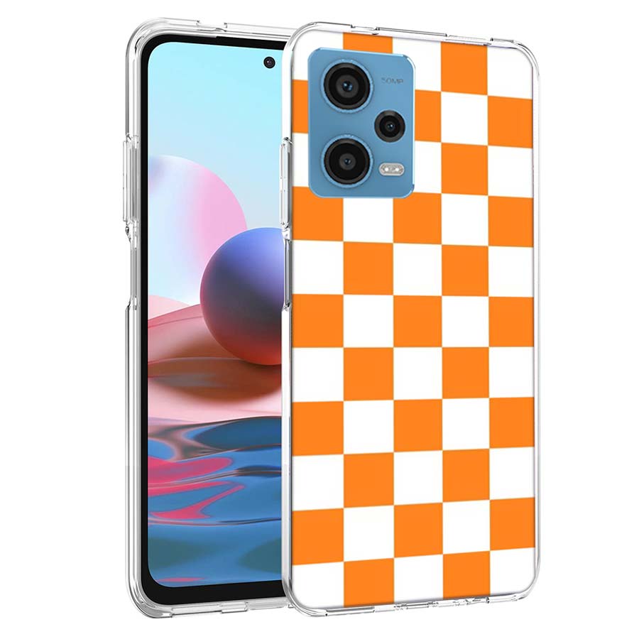 Retro Classic Chess Board Grid Phone Case For Redmi Note 13 12 14 15 Pro Plus 13R 11 11T 11E 11S 10 Pro 10S 9 9S Cover Cell Clea