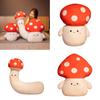 Mushroom Cute Plush Doll Long Sleep Pillow Cushion Hand Warmer Kids Decor Gift