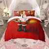 Homewish Cartoon Snowman Duvet Cover Set For Kids Merry Christmas Santa Claus Bedding Gingerbread Xmas Tree Quilt Cover Set