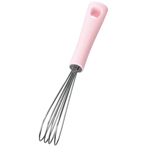 Shimomura Kogyo Pitaco Mini Whisk, Made In Japan, Dishwasher Safe, PC-205, Made In Tsubame-Sanjo, Niigata, Pink, Product Size: 6 X 20 Cm