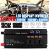 Inverter Socket Adapter Charger 3000/4000/6000W USB Car Inverter Converte LED Display Modified Sinewave Power DC12/24V