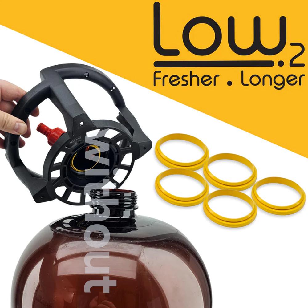 

kegland 5pcs seal washer kits o-ring gasket for Low2 Oxebar Keg beer brewing accessory