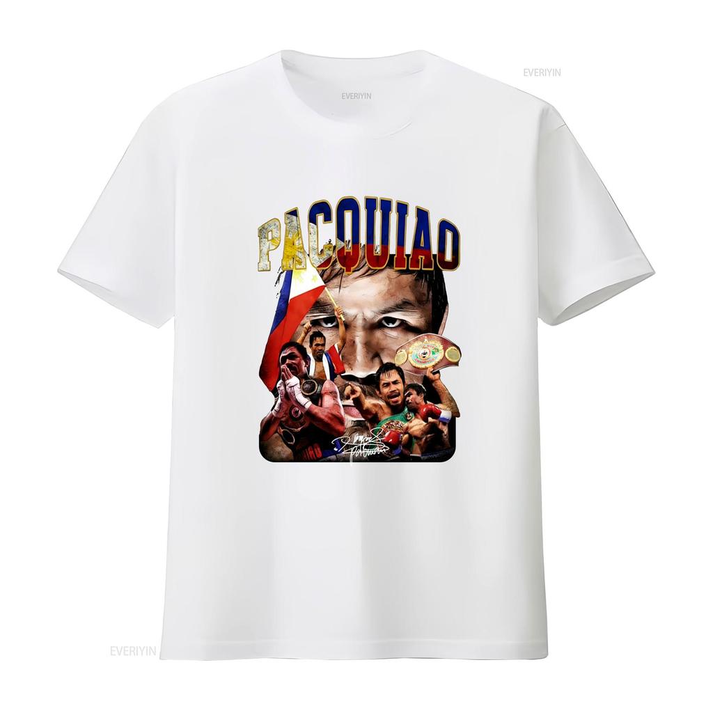 Unisex Manny Pacquiao T-Shirt 15D73 für Freund Alle Größen S 4XL Vintage Gewaschen Grafik Atmungsaktiv Freizeit Leicht Vielseitig