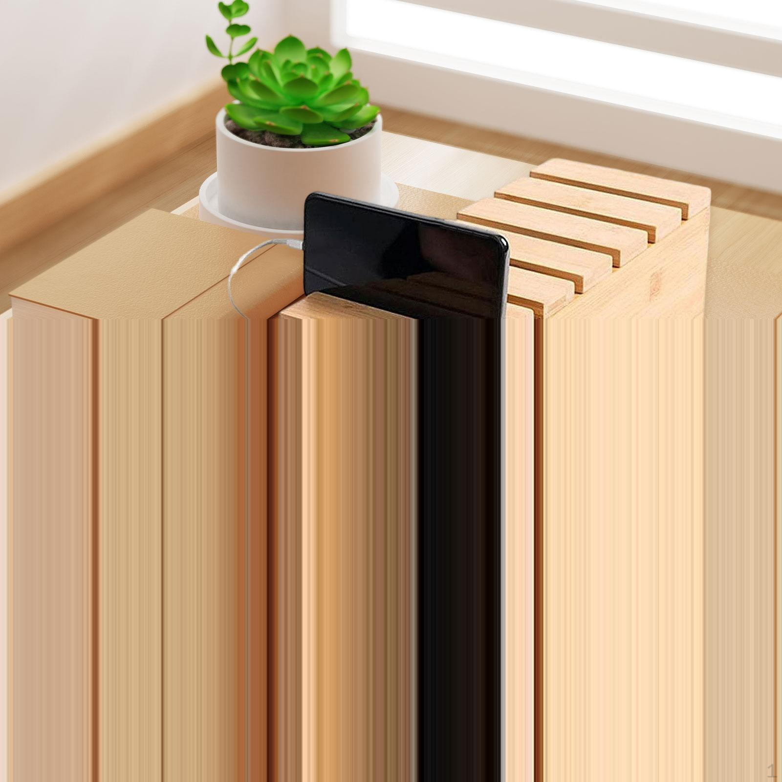 

Деревянный короб для организации кабелей Органайзер для скрытия кабелей с крышкой Легкое хранение Искусство и ремесла USB