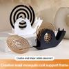 Snail Mosquito Coil Holder Fireproof Anti-Scald Plastic Repellent Rack Portable Incense Burner Tray for Home Outdoor Camping