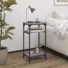 VidaXL Side Table Sonoma Grey 40x30x75 Cm Engineered Wood 825800