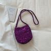 New autumn niche bag women's high-value chain shoulder messenger bag sequined casual bucket bag
