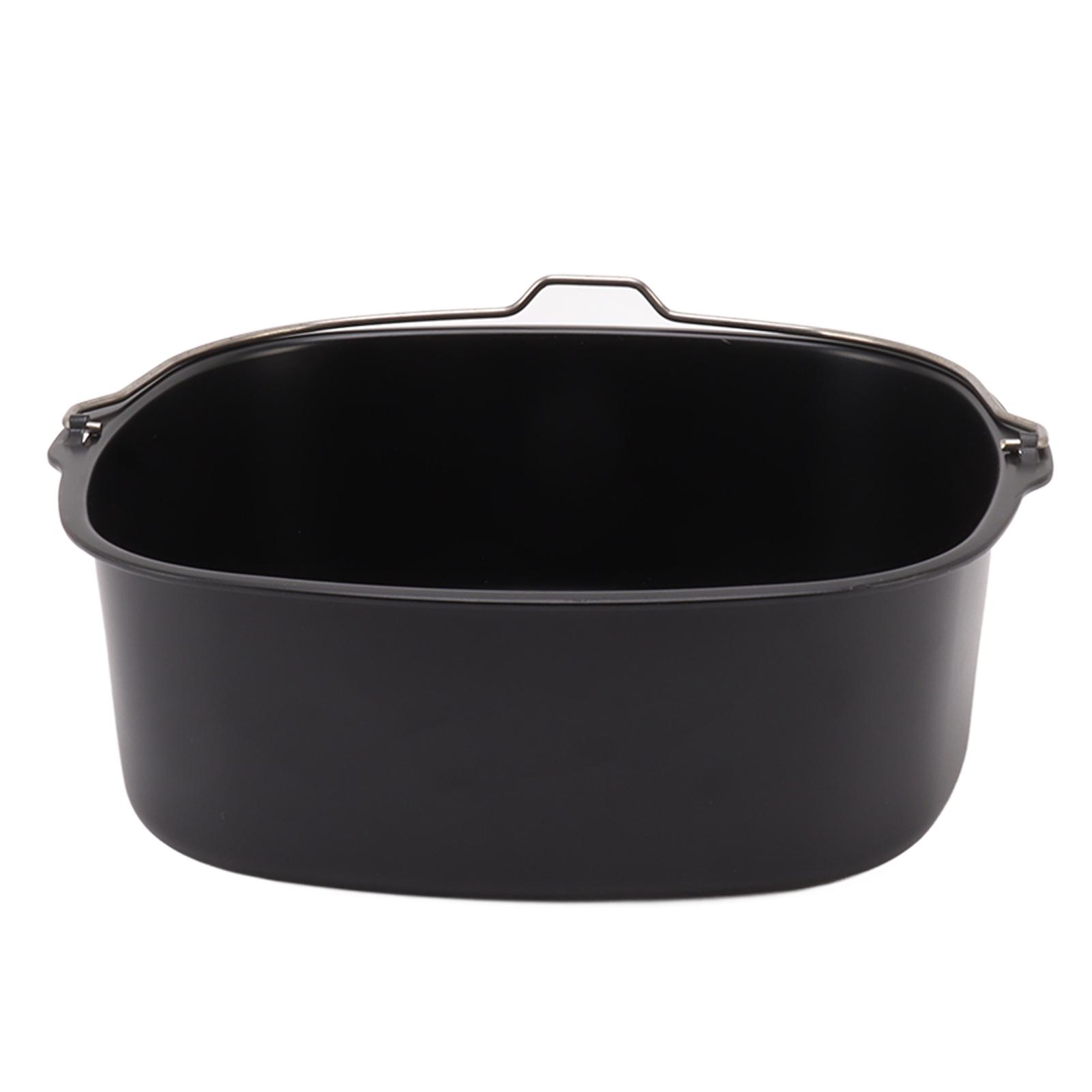 

Cake Barrel for Fryer Accessories Metal Nonstick Coating Baking Cake Tin Fryer Baking Pan with Handle 8in