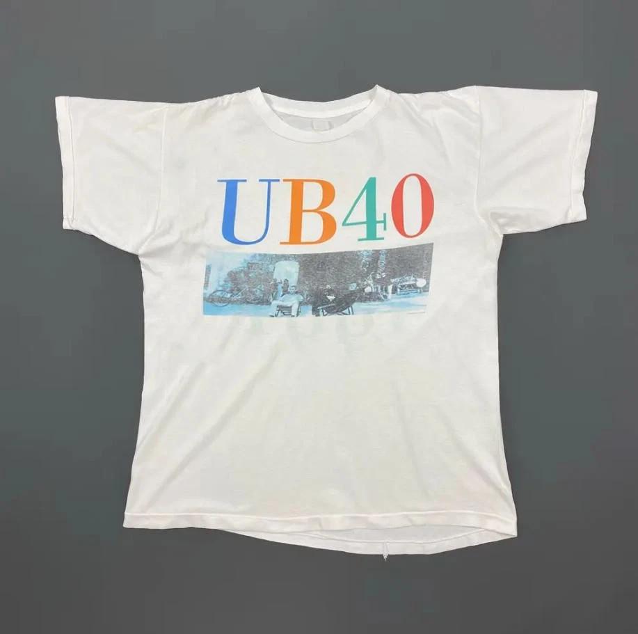 UB40 Band Pop Live Concert White Unisex Cotton T-Shirt Full Size