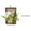 Simulated Flower with Frame Simulated Flower In Wooden Frame Hanging Ornament for Windowsill