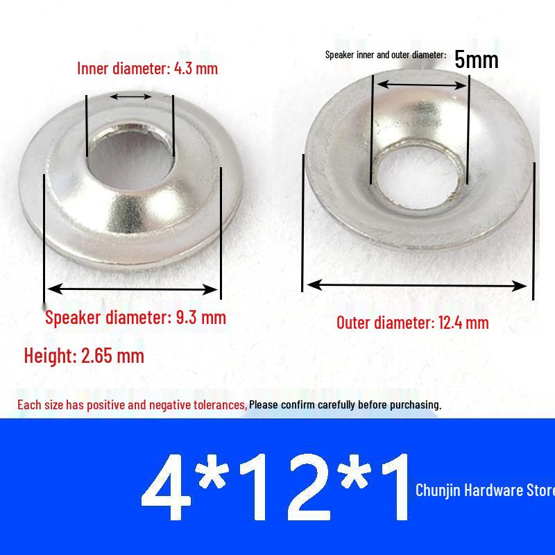 304 Stainless Steel Bowl Gasket with Washer for Adjustable Foot Cup and Recessed Hole Screw