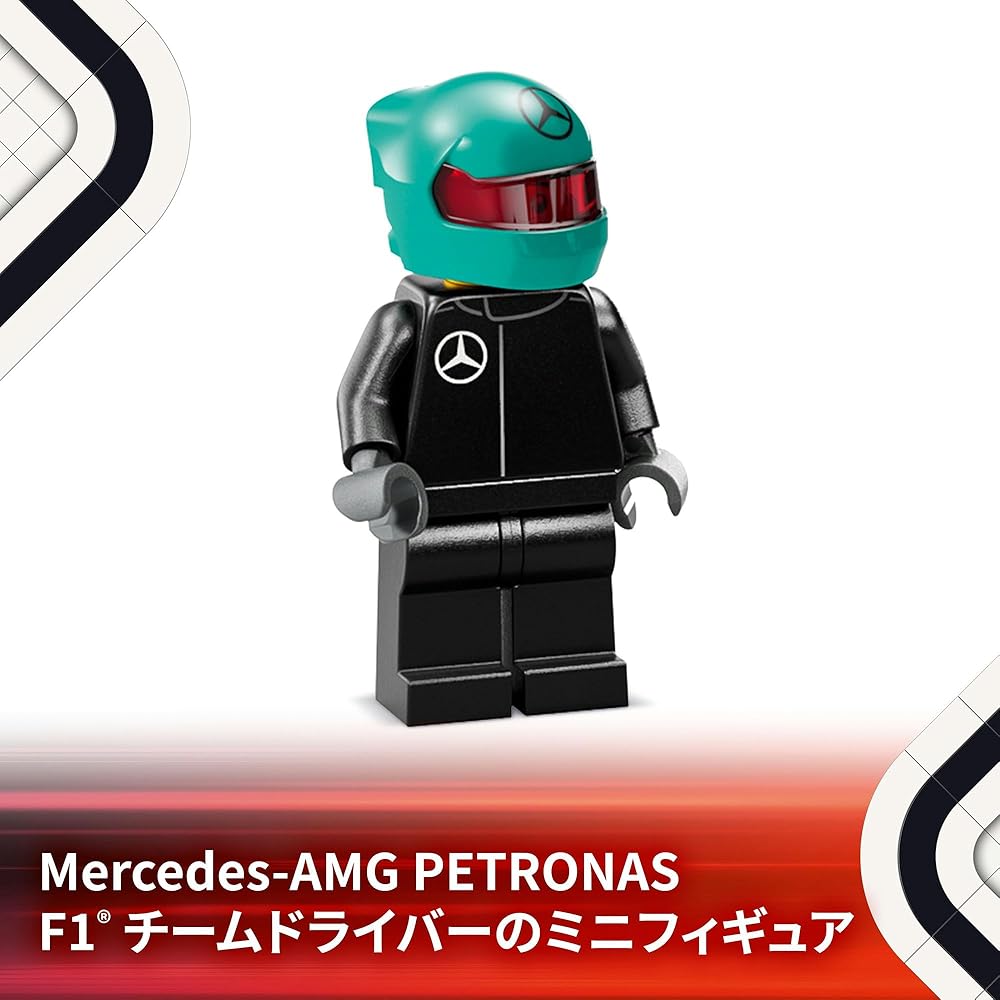 LEGO Speed Champions Mercedes-AMG F1 W15 Race Car Toy Building Set for Kids 10-12 Years Old 77244