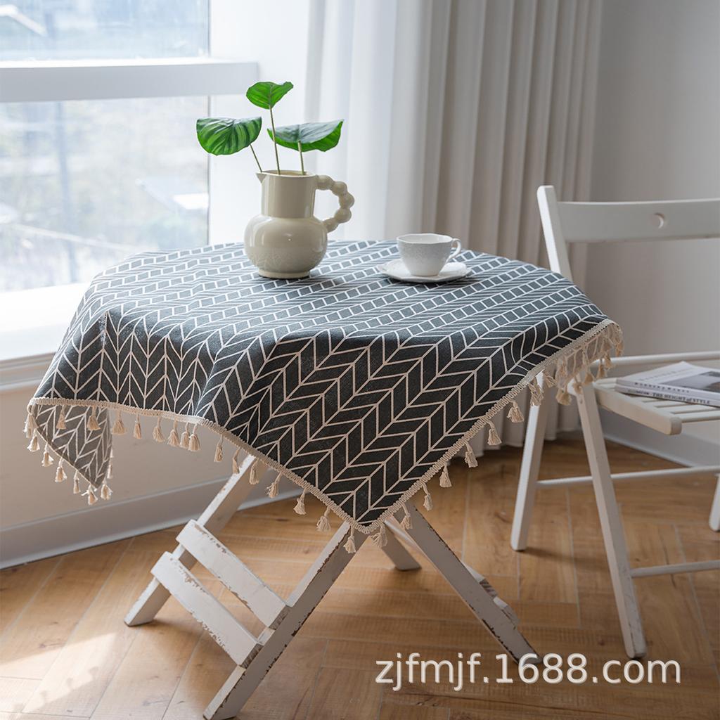 Cloth Dad For Bohemian Beige Fringed Square Dining Table Cloth Round Table Cloth Coffee Table Cover Napkin Placemat
