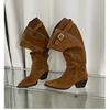 Winter Fashion Women High Boots Suede Pointed Toe Shoes Designer Mid Heels Chelsea Boots 2026 Trend New Gladiator Zapatos Femme